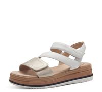 Tamaris 8-88702-42, Sandali con zeppa Donna, Bianco , 38 EU