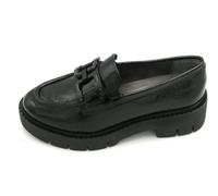 Tamaris 84704-018 mocassino naplak nero accessorio fondo c/armato tacco 4cm 3/4