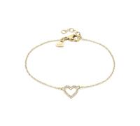 Tamaris Bracciale con ciondolo a forma di cuore - Amazon Exclusive, 21 cm, Acciaio inossidabile, Zirconia cubica
