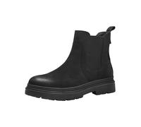 Tamaris Comfort Stivali invernali da donna senza tacco in pelle idrorepellenti, Nero (Black Nubuk), 37 EU