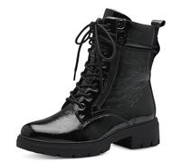 Tamaris Comfort 8-85213-43-Stivale Pizzo, Stivali alla Moda Donna, Laccato Nero, 39 EU Larga