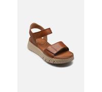 Tamaris Comfort sandali da donna bassi in pelle con plateau, Marrone (Nut), 36 EU