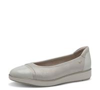 Tamaris Comfort Ballerine da donna con punta arrotondata Comode, Multicolore (Beige/Gold), 36 EU