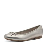 Tamaris Comfort Damen Ballerinas aus Leder mit Schleife, Ballerine Donna, Lt Gold, 39 EU