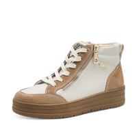 Tamaris Comfort Damen Lace Boot Flat Duo-Tex, Stivali alla Moda Donna, Offwhite Comb, 39 EU