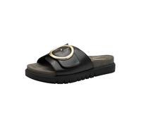 Tamaris Comfort Damen Pantoletten aus Leder Elegant, Sandali Donna, Black Nappa, 39 EU