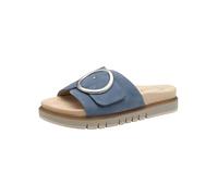 Tamaris Comfort Damen Pantoletten aus Leder Elegant, Sandali Donna, Denim, 40 EU