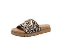 Tamaris Comfort Damen Pantoletten aus Leder Elegant, Sandali Donna, Leopard, 36 EU
