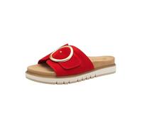 Tamaris Comfort Damen Pantoletten aus Leder Elegant, Sandali Donna, Rosso, 37 EU