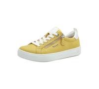 Tamaris Comfort Damen Sneaker Flach mit Reißverschluss Freizeit, Scarpe da Ginnastica Donna, Giallo Nubuc, 38 EU