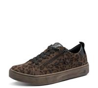Tamaris Comfort Damen Sneaker Low, Scarpe da Ginnastica Donna, Leopardo Scuro, 37 EU