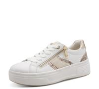 Tamaris Comfort Damen Sneaker Low, Scarpe da Ginnastica Donna, White Snake, 38 EU