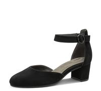 Tamaris Comfort décolleté da donna con cinturino in pelle Elegante, Nero (Black Suede), 39 EU