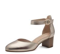 Tamaris Comfort décolleté da donna con cinturino in pelle Elegante, Oro (Lt Gold), 37 EU