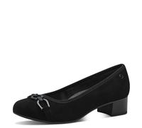 Tamaris Comfort décolleté da donna in pelle tacco basso, Nero (Black Suede), 39 EU