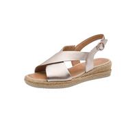 Tamaris Comfort Donna Wedge/Plat Sand Sandali con zeppa, LT Gold, 39 EU