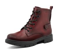 Tamaris Comfort Lace Boot Flat, Stivali a metà Polpaccio Donna, Bordeaux, 36 EU