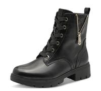 Tamaris Comfort Lace Boot Flat, Stivali a metà Polpaccio Donna, Colore: Nero e Oro, 37 EU