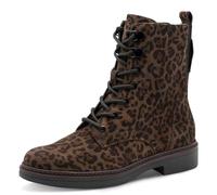Tamaris Comfort Lace Boot Flat, Stivali a metà Polpaccio Donna, Leopardo Scuro, 37 EU