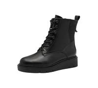 Tamaris Comfort Lace Boot Flat, Stivali a metà Polpaccio Donna, Nero, 37 EU