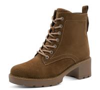 Tamaris Comfort Lace Boot Heel, Stivaletto Donna, Cappuccino, 40 EU