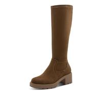 Tamaris Comfort Long Boot Heel Duo-Tex, Stivali ad Altezza Ginocchio Donna, Cappuccino, 42 EU