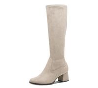 Tamaris Comfort Long Boot Heel, Stivali ad Altezza Ginocchio Donna, Grigio, 38 EU