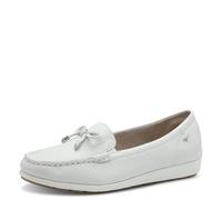 Tamaris Mocassini donna Comfort 8-84600-44 in pelle con fiocco Bianco (White Nappa) 40 EU