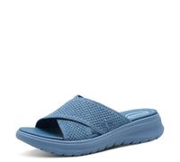 Tamaris Comfort Pantolette da donna con suola chunky vegan, Blu (Denim), 42 EU