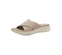 Tamaris Comfort Pantolette da donna con suola chunky vegan, Multicolore (Beige/Gold), 40 EU