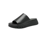 Tamaris Comfort pantolette da donna in pelle con plateau, Nero (Black), 41 EU