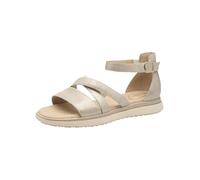 Tamaris Comfort sandali da donna bassi con chiusura a strappo con tallone chiuso, Beige (Beige Glam), 40 EU