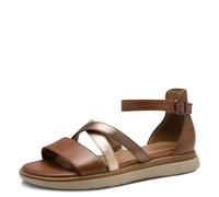 Tamaris Comfort sandali da donna bassi con chiusura a strappo con tallone chiuso, Multicolore (Nut Comb), 37 EU