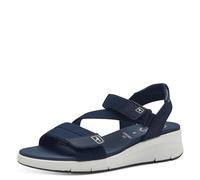 Tamaris Comfort sandali da donna bassi con chiusura a strappo vegani, Blu (Navy), 36 EU
