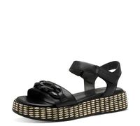 Tamaris Comfort Sandali da Donna Bassi in Pelle con Plateau