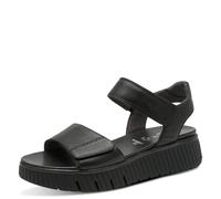 Tamaris Comfort sandali da donna bassi in pelle con plateau, Nero (Black), 39 EU