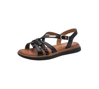 Tamaris Comfort Sandali piatti da donna, nero, 38 EU