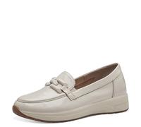 Tamaris Comfort slip-on da donna in pelle Comodo, Beige (Creme Patent), 39 EU