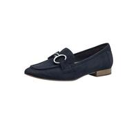 Tamaris Comfort slip-on da donna in pelle con tacco a blocco, Blu (Navy), 39 EU
