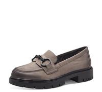 Tamaris Comfort slip-on da donna in pelle Elegante, Grigio (Stone Nubuc), 38 EU