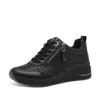 Tamaris Comfort 8-83714-43-Sneaker Low, Scarpe da Ginnastica Donna, Nappa Nera, 37 EU Larga