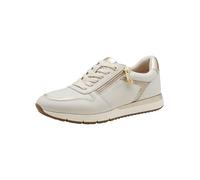 Tamaris Comfort sneaker da donna bassi a punta tonda con cerniera, Bianco (Offwhite), 39 EU