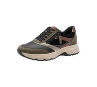 Tamaris Comfort sneaker da donna bassi con cerniera elastici, Verde (Olive Comb), 37 EU