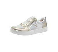 Tamaris Comfort sneaker da donna bassi con cerniera per il tempo libero, Multicolore (Gold/Silver), 38 EU