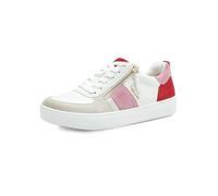 Tamaris Comfort sneaker da donna bassi con cerniera per il tempo libero, Multicolore (Red/Rose), 39 EU