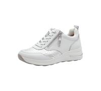 Tamaris Comfort sneaker da donna bassi con lacci e cerniera, Bianco (White Nappa), 39 EU