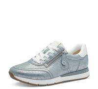 Tamaris Comfort sneaker da donna bassi con lacci e cerniera, Blu (Blue Glam), 40 EU