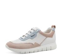 Tamaris Comfort sneaker da donna bassi in pelle comodi, Bianco (White Comb), 40 EU