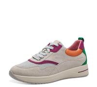 Tamaris Comfort sneaker da donna bassi in pelle comodi, Multicolore (Fuchsia Comb), 36 EU