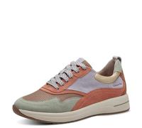 Tamaris Comfort sneaker da donna bassi in pelle comodi, Multicolore (Sage Comb), 37 EU